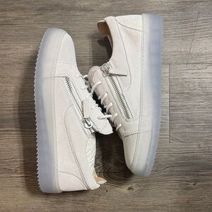 Eve Men's Cream Zipper Sneakers
